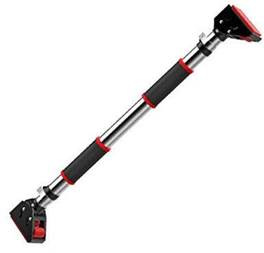 IUokLU Klimmzugstangen Reckstange Schwerer Türrahmen Kinnstange Verriegelung/Wandmontage Indoor-Oberkörpermuskelstärkung Multifunktions-Fitnessgerät 72-135CM,