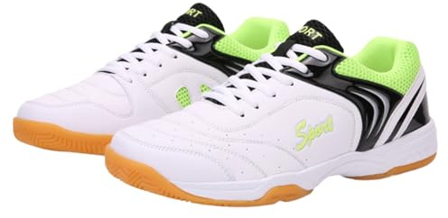 Viaoragiosa Atmungsaktiv Badminton Schuhe,Tischtennis Schuhe Herren,Badminton Schuhe rutschfest Hallenschuhe,Mehr Komfort Und Sicheren Halt Unisex,FüR Tennis Badminton Walking Fitnessstudio