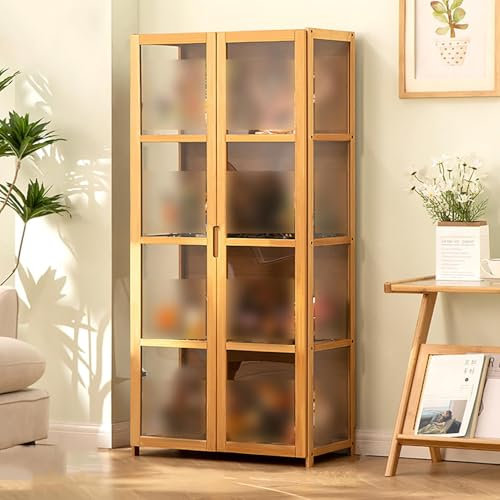 Acryl-Präsentationsständer für Sammlerstücke, 5-stufiger Wandschrank für Wohnzimmer und Büro, transparente Vitrine zum Präsentieren von Gegenständen