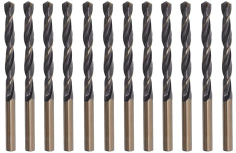 Misuyue 12pcs Metal Drill Bits, 3mm HSS Drill Bit Sets, Carbide Twist Drill Bit for Metal Stainless Steel Aluminum Alloy, Wood Drill Bits