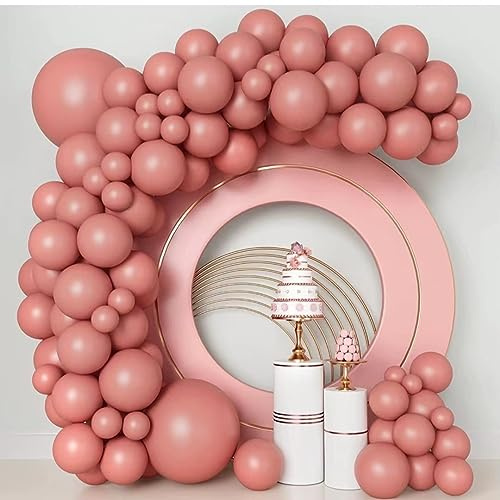 UDRKFOPK Luftballons Dunkel Rosa, 84 Stück Girlande Ballons 18 Zoll 12 Zoll 10 Zoll 5 Zoll, Helium Luftballons Dunkel Rosa für Hochzeit, Geburtstag, Babyparty, Graduierung, Deko