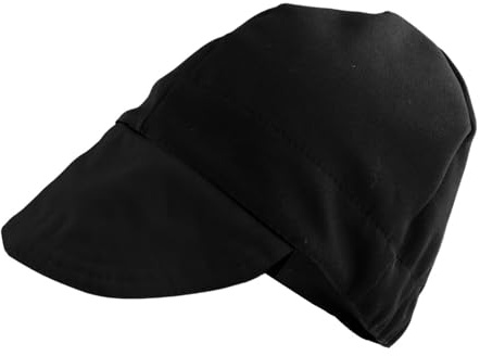 Generic Welding Cap Welding Headgear Wear Resistant Lightweight Welding Helmet Fireproof Welder Breathable Flame Resistant Cap, Black