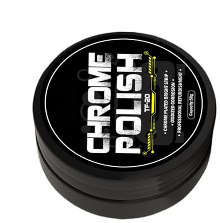 Pulitura de cromo – Pasta de pulido para emblemas de coche, limpiador de metal, recauchutado para placas de cromo, limpiador de óxido de coche, pulidor de metales para , autocaravanas, motocicletas