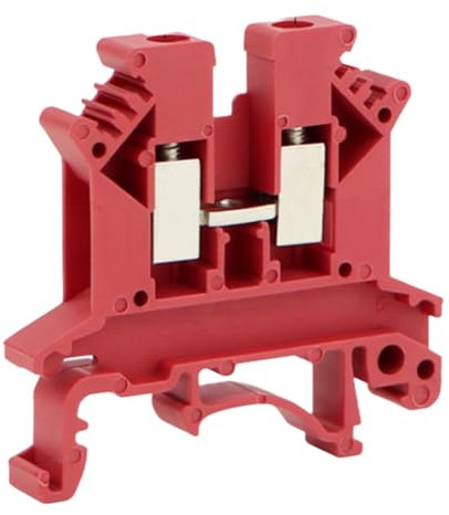 Qussedser Morsetto A Vite Universale Quadrato UK2.5B con Barra DIN 100 Pezzi Connettore Morsettiera Clamp