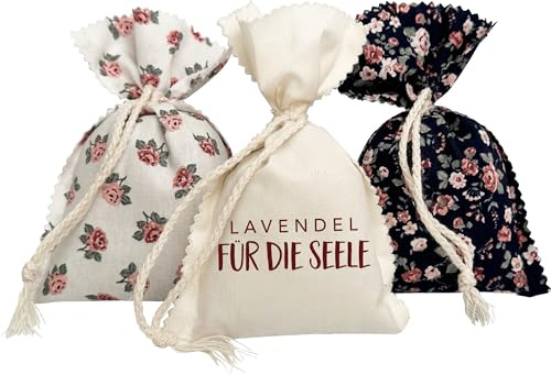 Herbalind Lavendelbeutel 3er-Set Natur/Flieder