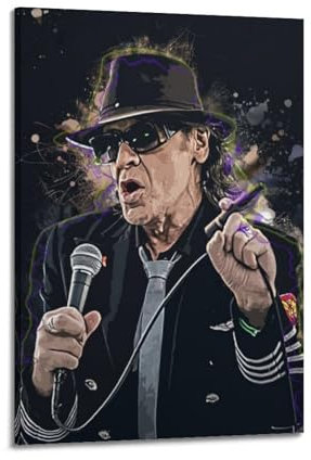 ZCDSEFF Singer Poster1 Udo Lindenberg Poster, dekoratives Gemälde, Leinwand, Wandposter und Kunstdruck, moderne Familienschlafzimmer-Dekoration, Poster, 60 x 90 cm