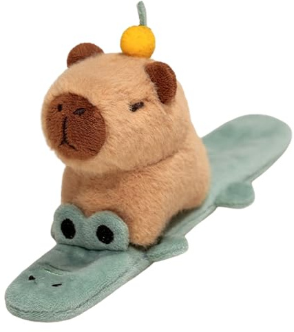 Braccialetti In Peluche Capybara, Bracciale Schiaffo Animale Ripieni: Simpatici Braccialetti Animali Capybara Toy, Capybara Riempimento, Braccialetto Schiaffo Animale Per Biciclette, Zaini, Sedie