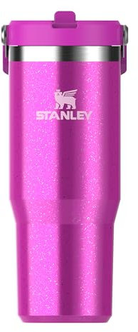 STANLEY Flip Straw Tumbler 1.0 Borraccia Con Cannuccia 0.89L - Fredda Per 12 Ore - Borraccia Termica Senza BPA - Bottiglia Acqua Facile Da Trasportare - Lavabile In Lavastoviglie - Punch Shimmer