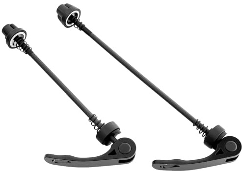 1 Pair Wheel Hub Front and Rear Skewers Quick Release Clip Bolt Lever Bike Quick Release Axle Ultralight Bicycle Wheel Hub Front and Rear Skewers Clip Bolt Lever for Road Mountain Bicycle MTB