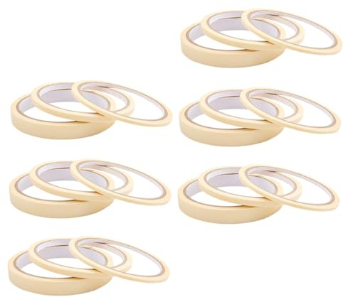 ERINGOGO 18 Rolls Nail Art Tape Stickers Adhesive Masking Tape for Nail Painting Portable Sticky Textured Paper for DIY
