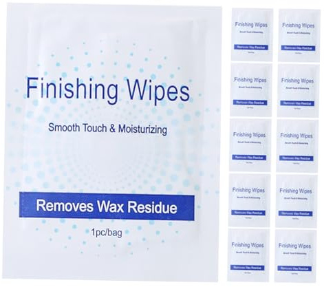 STOBAZA 20 pièces Lingettes de Nettoyage Cire Épilation Lingettes à Usage Unique pour Retirer Résidus de Cire Corps Après Épilation Fournitures Salon Facile