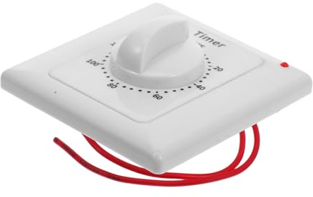 HOMSFOU Interrupteur Compte à Rebours Minuterie en Blanc Fonction Abs Temporisation et pour Appareils Électriques en Bureau Commerce