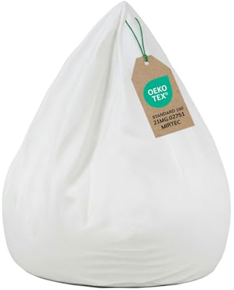 DreamRoots Sitzsack Bezug ohne Füllung - Innenhülle S 70x105 cm - Innensack waschbarer Oeko-TEX Bezug zum Befüllen mit Styroporkugeln, Ersatz-Innenbezug für Bean Bag