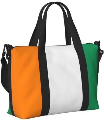 Sac à main de voyage léger et pliable avec imprimé drapeau de la Côte d'Ivoire pour femmes et hommes
