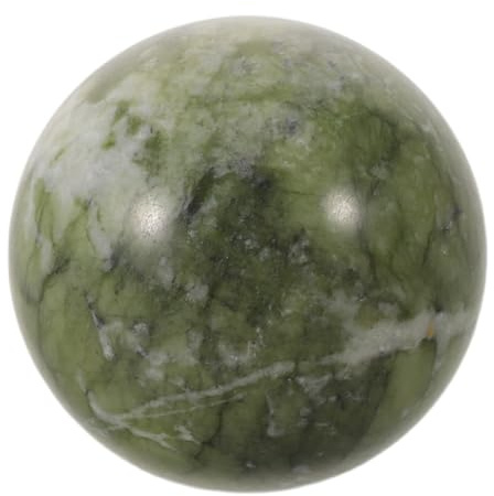 GALPADA Esfera de Jade Natural Verde de 5 Cm para Meditación y Decoración del Hogar Energía Feng Shui y Acabado Pulido de Belleza Refinada