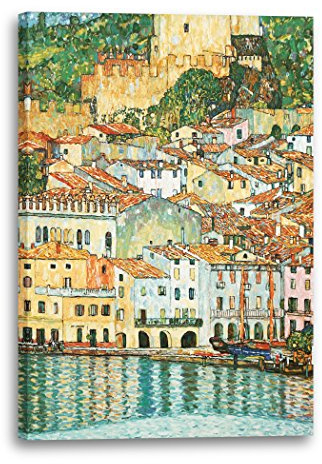 Leinwand (60x80cm): Gustav Klimt - Malcesine am Gardasee (1913)