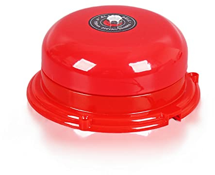 Campanello elettrico antincendio in metallo 100 dB - Allarme forte 100 dB con bobina in rame - Allarme antincendio interno - Facile installazione per uso domestico e commerciale - Opzioni 220 V / 12 V