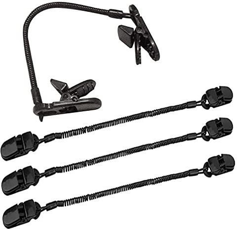 4 Stücke Hut Clip Halter - Halteklammer für Outdoor Seil, Cap Holder, Mützenhalter für Hut und Mütze, Handtuch, Schürze, Decke - Travel Outdoor Must-Haves 10 cm/3,94 in