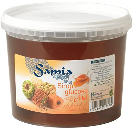 Sirop de Glucose SAMIA à la base d'Arôme de Miel 1Kg/Pot - Lot de 1, 2, 3, 4 et 5 Pots - Livraison Gratuite France - Expédition par la sté Bo Time (4)