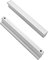 Qrity 2x Manija de La Puerta del Gabinete Armarios Armarios Juego de Manijas para Muebles de Cocina para El Hogar Perillas de Hardware, Aleación de aluminio, Distancia del Agujero 128mm, Plateado