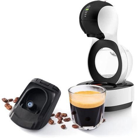 i Cafilas Wiederverwendbare Kaffeekapseln Adapter Kompatibel mit Dolce Gusto lumio,Kapseladapter für Dolce Gusto Lumio,nachfüllbarer Dolce Gusto Lumio Adapter für Nespresso Original Kapseln