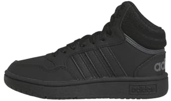adidas Hoops Mid Shoes, Zapatillas Unisex niños, Core Black Core Black Grey Six, 30 EU