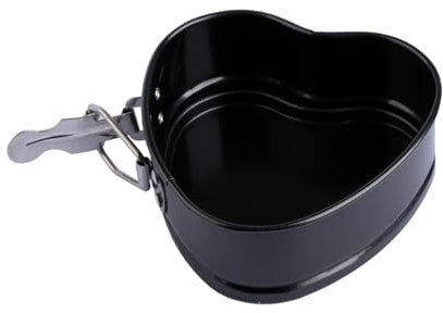 Thyonta 4-Inch Heart Shaped Tin - Deep Pan With Removable Bottom, Non-Stick Mini Springform for Cheesecake, Chiffon Cake Mold for Oven Baking