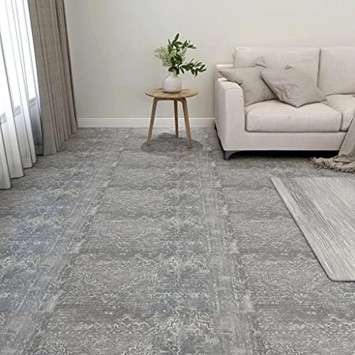 INLIFE Listoni Pavimenti Autoadesivi 20 pz PVC 1,86 m² Grigio Cemento Articoli di ferramenta, Materiali da Costruzione (5,32KG)-0122