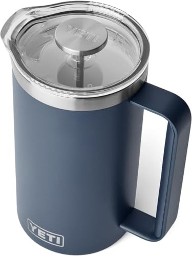 YETI Rambler French Press With DuraSip Ceramic Lining, Navy, 34 oz (1 l)