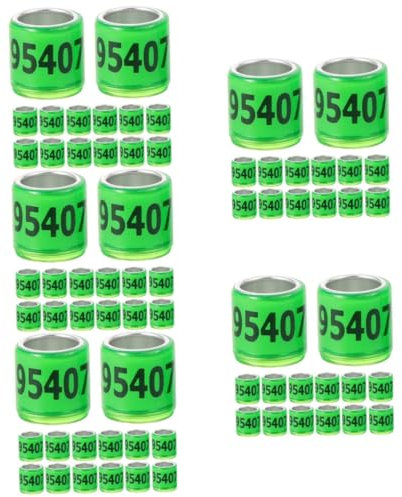 Supvox 250stücke Pigeon Leg Farbcodierte Fußringe Für Rennpferde Und Tauben Und Sichere Identifikationsbänder Für Vögel Einfache Anwendung Und Handhabung Für Zucht Und Wettkämpfe