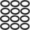 ECSiNG Lot de 50 joints toriques en caoutchouc EPDM compatibles avec les systèmes d'irrigation Gardena pour connexions d'eau de jardin, 16 x 11 x 2,5 mm, noir