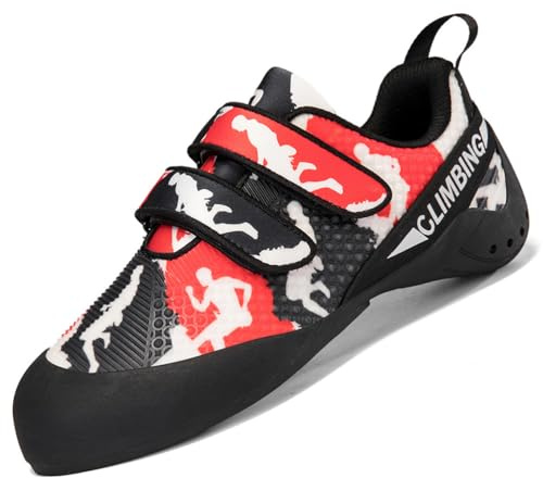 Klätterskor för män och kvinnor nybörjarskor för bouldering sportklättring,Black,44 EU