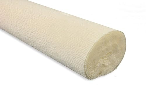 FloristryWarehouse Crepe Paper roll 180g (50x250cm) Ivory (Shade 603)
