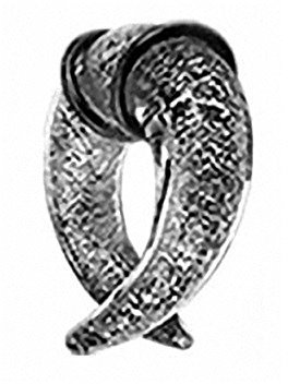Piercingfaktor Piercing Ohrpiercing Expander Ohr Dehnungssichel Spirale Hufeisen Pyrex Glas Silber Glitter 5mm Schwarz