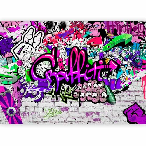 Fototapete murando 400x280 cm Vlies Tapeten Wandtapete XXL Moderne Wanddeko Design Wand Dekoration Wohnzimmer Schlafzimmer Büro Flur Graffiti Streetart f-A-0348-a-c