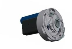 Gaposa SPLIT Motoriduttore per serrande con split 160Nm 230V 50Hz, Pulsante, Manopola, Blu, Manuale