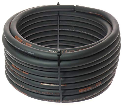 TITANEX KABEL H07RN-F 5x6,0 mm² (5G6) Baustellenkabel, Industriekabel geeignet für den Außenbereich 5-50m (40m)
