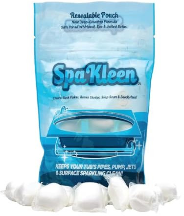 spakleen Jacuzzi Whirlpool jetted Spa Baño Limpiador – 10 – Limpieza de soluble en agua Pods – Llénalo de tina y Drop Uno en – Fórmula de acción rápida
