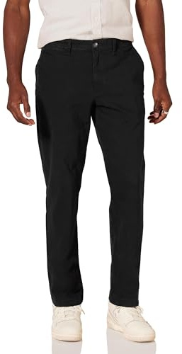 Amazon Essentials Men's Slim-Fit All-Day Stretch Casual Chino Trouser, Black, 38