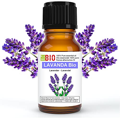 LavendelÖl Bio Ätherisches Öl 100% Reines 10 ml - Aromatherapie Kosmetik Therapeutische - Laborbio
