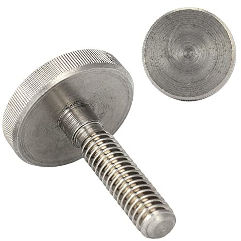 OPIOL QUALITY® Rändelschrauben DIN 653 niedrige Form M4 aus Edelstahl A2 V2A (4 Stück) Daumenschrauben Handschraube Rändelschraube Zierschrauben Schrauben Rostfrei