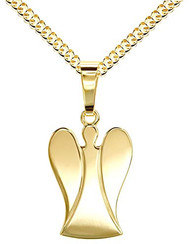 JEVELION Schutz-Engel-Anhänger 333 Gold 8 Karat / 8K-Anhänger mit Halskette Länge wählbar.