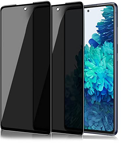 IBEX Anti-Spy Displayschutzfolie aus Hartglas für Samsung Galaxy S20 FE, [2 Stück] Anti-Spy Privacy Displayschutzfolie 3D vollständige Abdeckung 9H Ultra-strapazierfähig, privater Displayschutz