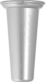 Home 3583726 Vaso da cimitero in plastica, argento, 18,5 cm