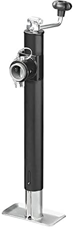 The Drive Ausdrehstütze für Anhänger 520-900mm Obenschlinger klappbar 1000kg mit Flansch