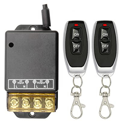 MINI Wireless Remote Switch 433mhz RF Transmitter and Receiver High Power on/off Switch 220V 30A for Pump Lights Ceiling Electrical Equipment