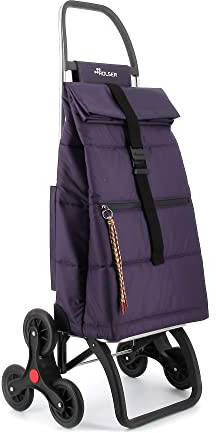 Einkaufstrolley Rolser Big Polar 6 Räder Treppensteiger - Violett