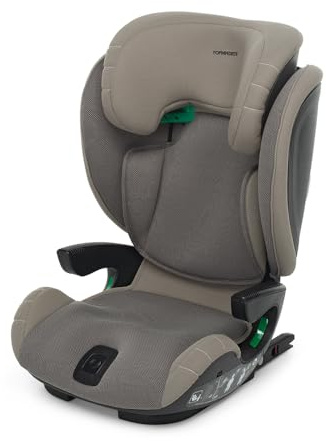 Foppapedretti Seggiolino Auto Skill I-Size, per bambini da 100 a 150 cm di altezza, 3-12 anni, conforme ECE R129, Fissaggio Dualfix (Isofix e non), Protezione Impatti Laterali, Desert