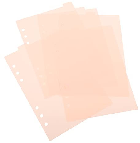 AOKWAWALIY Trennblätter für Papierbinder, Trennblätter, Trennstreifen, Trennstreifen für 6 Ringbücher, Kunststoff-Ordner, Alphabet-Tabs, Akten-Trennblätter, selbstklebend, A5, mehrfarbig, 5 Stück