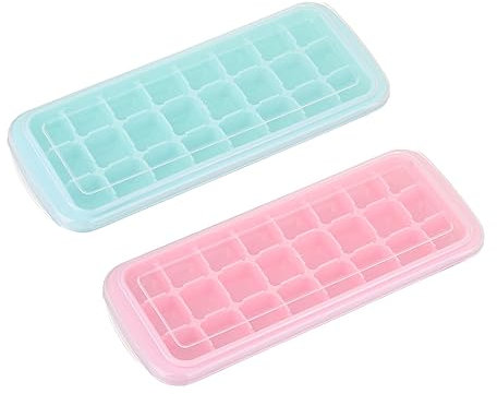 MILISTEN 2st Eiswürfelschale Formen Für Pralinen Backform Eisform Cookie-tablett Eiswürfelbehälter Aus Silikon Kreistablett Eiswürfel Aus Silikon Puck Kieselgel Eisfilm